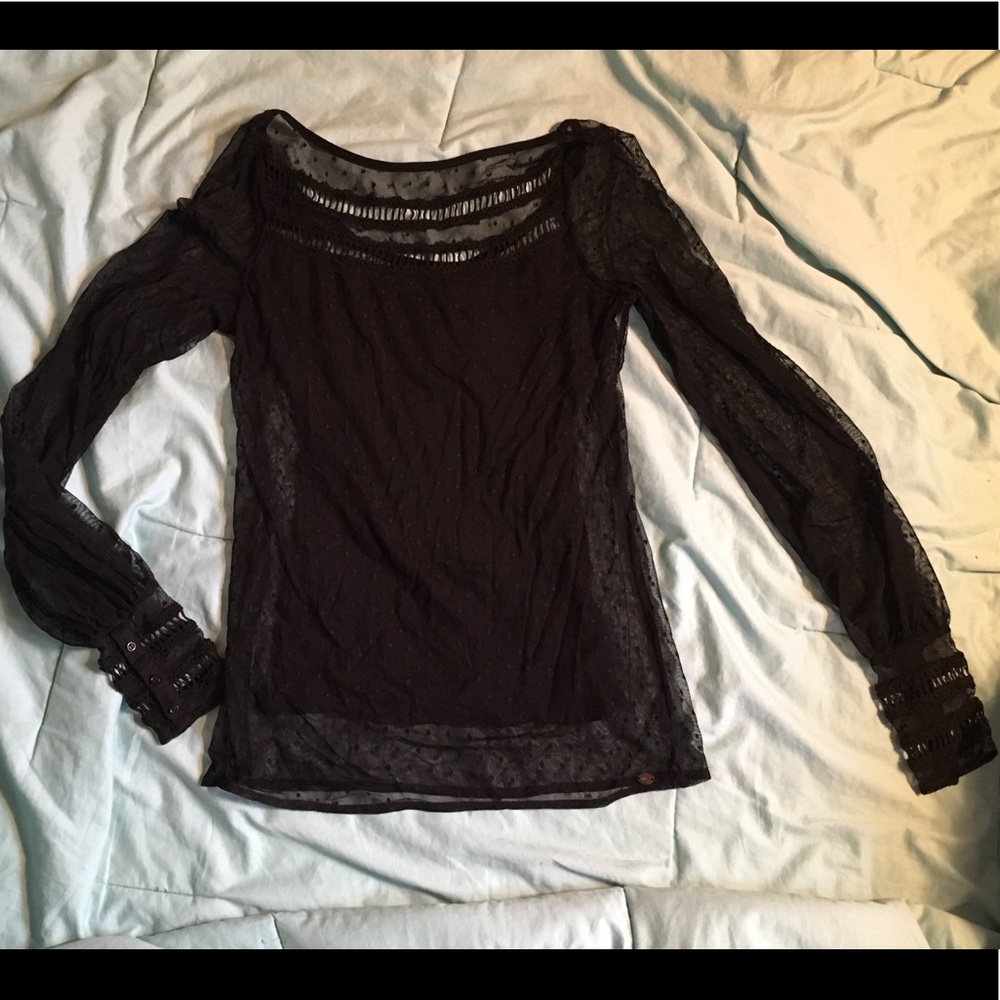 Black Lace Guess Shirt